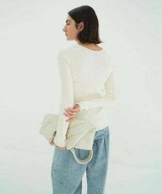 【CLANE】W FACE GOLD BUTTON KNIT TOPS サイズ1 W FACE GOLD BUTTON KNIT TOPS｜TOPS(トップス)｜CLANE OFFICIAL