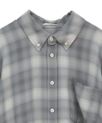 2WAY OVER OMBRE CHECK SHIRTS 10122ー