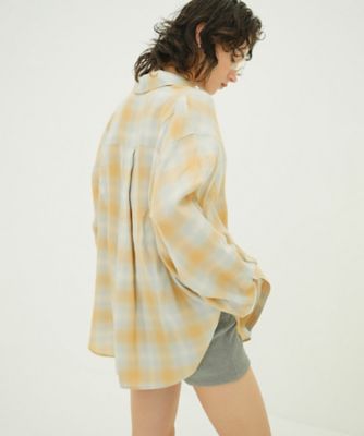 2WAY OVER OMBRE CHECK SHIRTS 10122ー