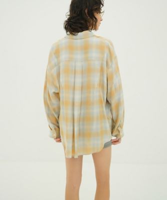 2WAY OVER OMBRE CHECK SHIRTS 10122ー