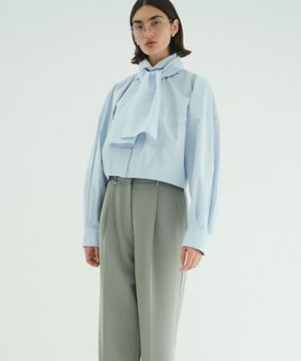 ＜CLANE (Women)＞ＲＩＢＢＯＮ　ＴＩＥＤ　ＣＯＭＰＡＣＴ　ＳＨＩＲＴＳ　１０１２２ー４０２３