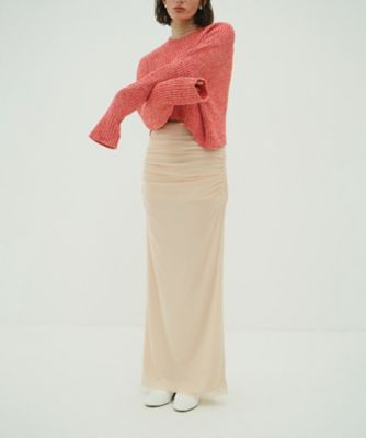 ＜CLANE (Women)＞２ＷＡＹ　ＴＵＬＬＥ　ＧＡＴＨＥＲＥＤ　ＳＫＩＲＴ　１０１０９ー６０１３
