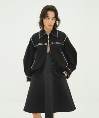 CLANE W COLOR STUDDED DRIZZLER JACKET新品 CLANE(クラネ)｜W COLOR STUDDED DRIZZLER JACKET ブルゾン/BEIGE の