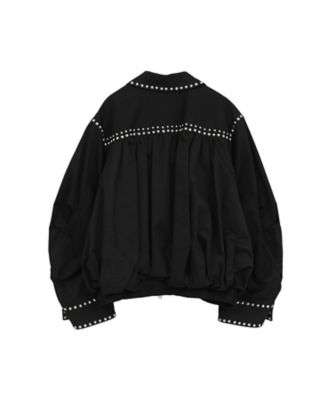 W COLOR STUDDED DRIZZLER JACKET