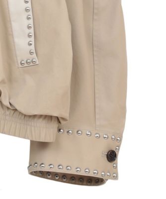 W COLOR STUDDED DRIZZLER JACKET