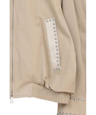 W COLOR STUDDED DRIZZLER JACKET