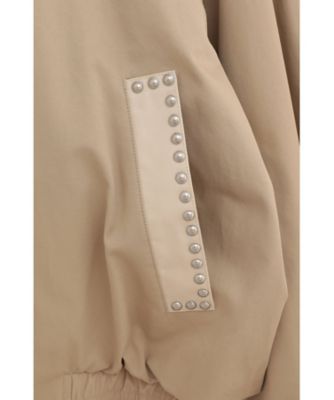 W COLOR STUDDED DRIZZLER JACKET