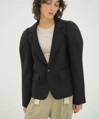 ＜CLANE (Women)＞ＳＣＵＬＰＴＥＤ　ＳＬＥＥＶＥ　ＣＯＭＰＡＣＴ　ＪＡＣＫＥＴ　１０１０３ー０４１３