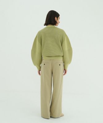 CURVED SLEEVE KNIT CARDIGAN 10106ー