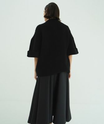OVER HALF SLEEVE KNIT TOPS 10106ー