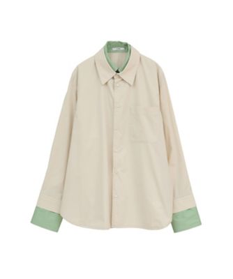 TWO TONE LAYERED SHIRTS 10122ー4053 