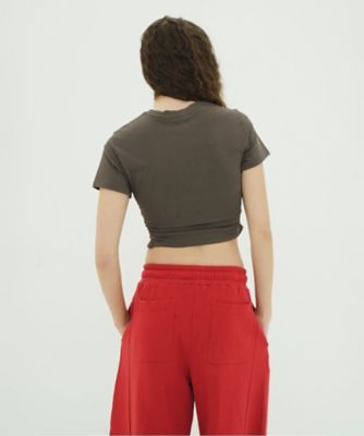SHIRRED HEM COMPACT TOPS 10105ー1063