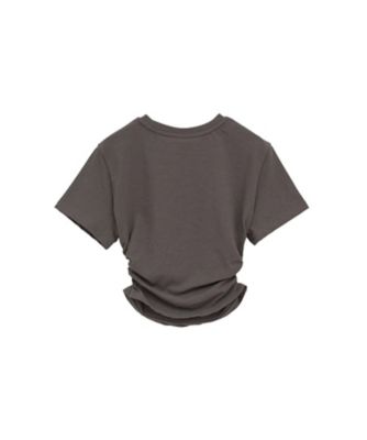 SHIRRED HEM COMPACT TOPS 10105ー1063