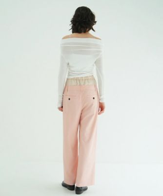 W WAIST WIDE SLACKS 10110ー7093 | CLANE