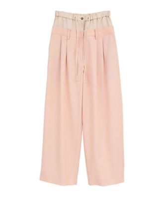 W WAIST WIDE SLACKS 10110ー7093 | CLANE