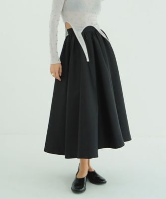 ＜CLANE (Women)＞ＶＯＬＵＭＥ　ＦＬＡＲＥ　ＳＫＩＲＴ　１０１０９ー６０４３