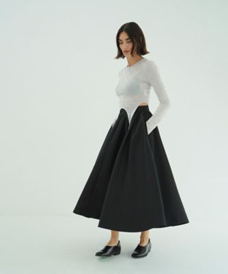 VOLUME FLARE SKIRT 10109ー6043 | CLANE