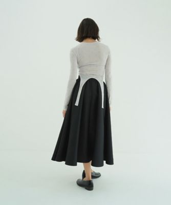 VOLUME FLARE SKIRT サイズ0 VOLUME FLARE SKIRT 10109ー6043 | CLANE