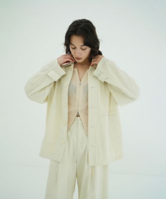 WOOL NYLON SINGLE JACKET 10103ー0433