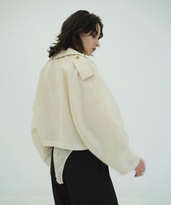 SHEER SHORT TRENCH JACKET 10104ー