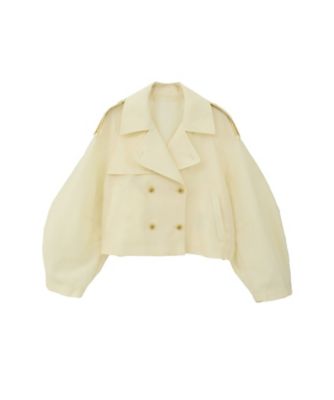 SHEER SHORT TRENCH JACKET 10104ー