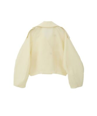 SHEER SHORT TRENCH JACKET 10104ー