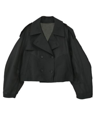 CLANE SHORT TRENCH COATサイズ2 SHEER SHORT TRENCH JACKET 10104ー
