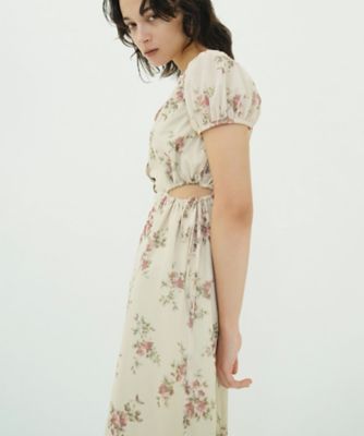 ＜CLANE (Women)＞ＦＬＯＷＥＲ　ＰＲＩＮＴ　ＦＬＡＲＥ　ＯＮＥＰＩＥＣＥ　１０１１２ー５１０３
