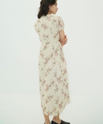 FLOWER PRINT FLARE ONEPIECE 10112ー