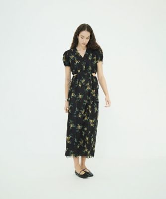 FLOWER PRINT FLARE ONEPIECE 10112ー
