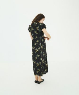 FLOWER PRINT FLARE ONEPIECE 10112ー