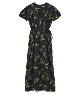 FLOWER PRINT FLARE ONEPIECE 10112ー