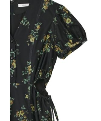 FLOWER PRINT FLARE ONEPIECE 10112ー