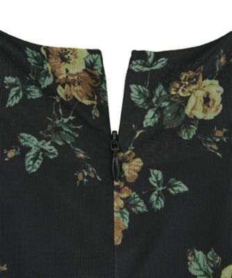 FLOWER PRINT FLARE ONEPIECE 10112ー