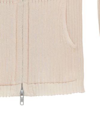 SHEER HOODED KNIT CARDIGAN 10106ー
