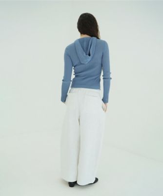 SHEER HOODED KNIT CARDIGAN 10106ー