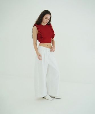 FRILL SLEEVE KNIT TOPS 10106ー2173
