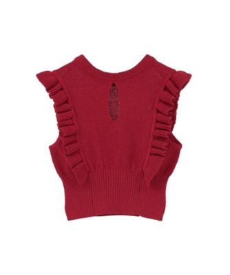FRILL SLEEVE KNIT TOPS 10106ー2173