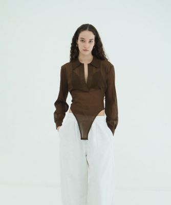 ＜CLANE (Women)＞ＳＫＩＰＰＥＲ　ＫＮＩＴ　ＢＯＤＹＳＵＩＴＳ　１０１０６ー２１８３