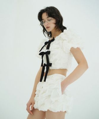 W FACE CLOUD PUFF SLEEVE TOPS 10122ー