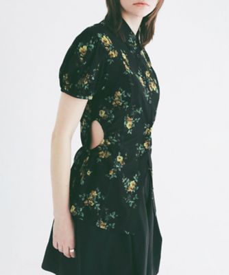 ＜CLANE (Women)＞ＦＬＯＷＥＲ　ＳＩＤＥ　ＨＯＬＥ　ＳＨＩＲＴＳ　１０１２２ー４１２３