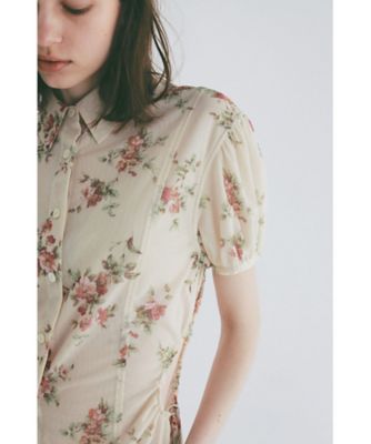 FLOWER SIDE HOLE SHIRTS 10122ー4123