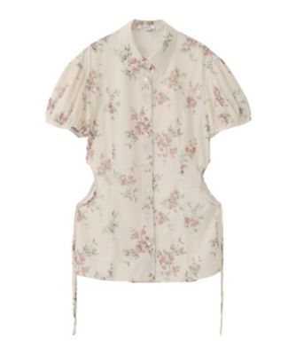 FLOWER SIDE HOLE SHIRTS 10122ー4123