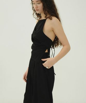 ＜CLANE (Women)＞ＷＯＯＬ　ＮＹＬＯＮ　ＴＵＣＫ　ＤＲＡＰＥ　ＣＡＭＩＳＯＬＥ　１０１２２ー４１３３