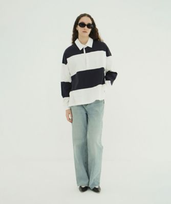 DEEP NECK WIDE RUGBY SHIRTS 10105ー