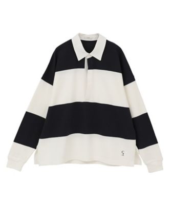 2019AW  IENA 別注 BIG RUGBY シャツ DEEP NECK WIDE RUGBY SHIRTS 10105ー