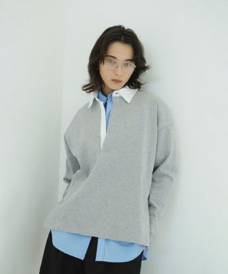 2019AW  IENA 別注 BIG RUGBY シャツ DEEP NECK WIDE RUGBY SHIRTS 10105ー