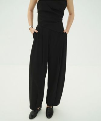 WOOL NYLON TUCK PANTS 10110ー7143