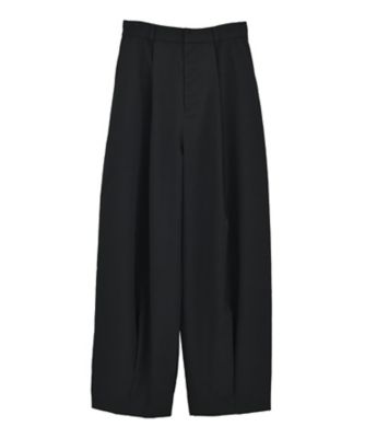 WOOL NYLON TUCK PANTS 10110ー7143