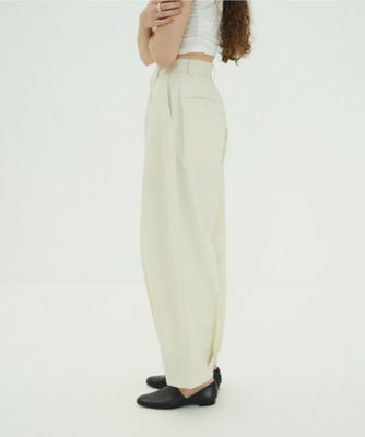 WOOL NYLON TUCK PANTS 10110ー7143